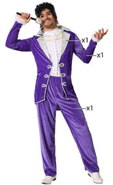 Déguisement Rock Star Violet Homme / Costume Prince Violet Homme / La Maison Du Déguisement